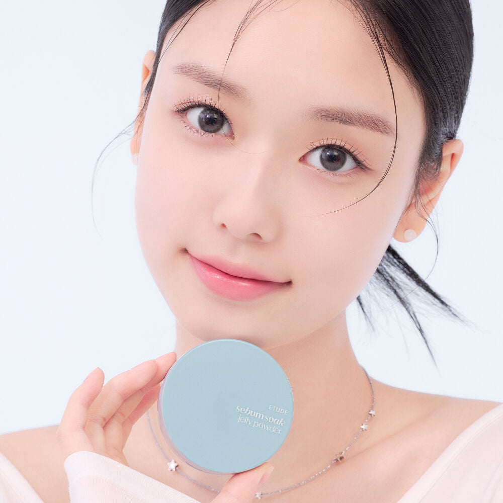 打造全天候柔霧裸肌🫧|Etude果凍控油柔焦定妝粉餅✨| Etude Sebum Soak Jelly Powder