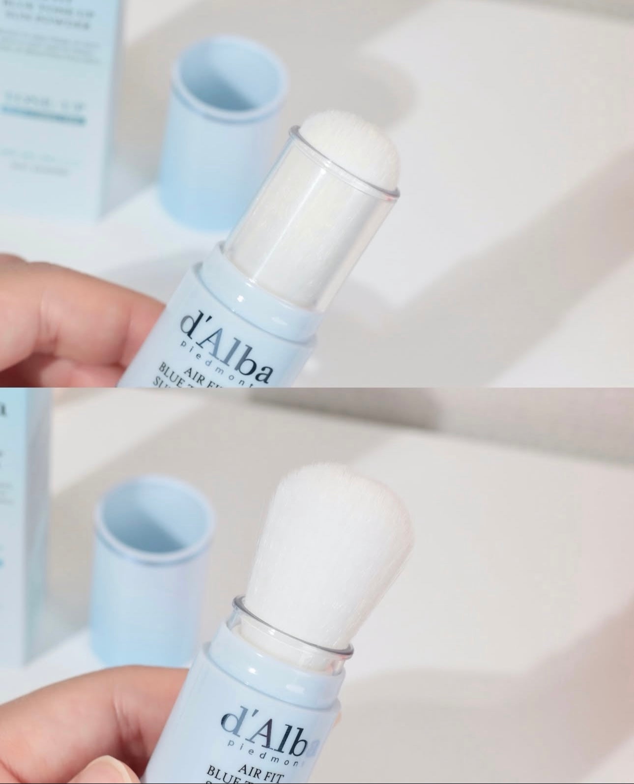 Dalba 輕空氣藍調濾鏡防曬蜜粉刷 Dalba Air Fit Blue Tone Up Sun Powder🩵