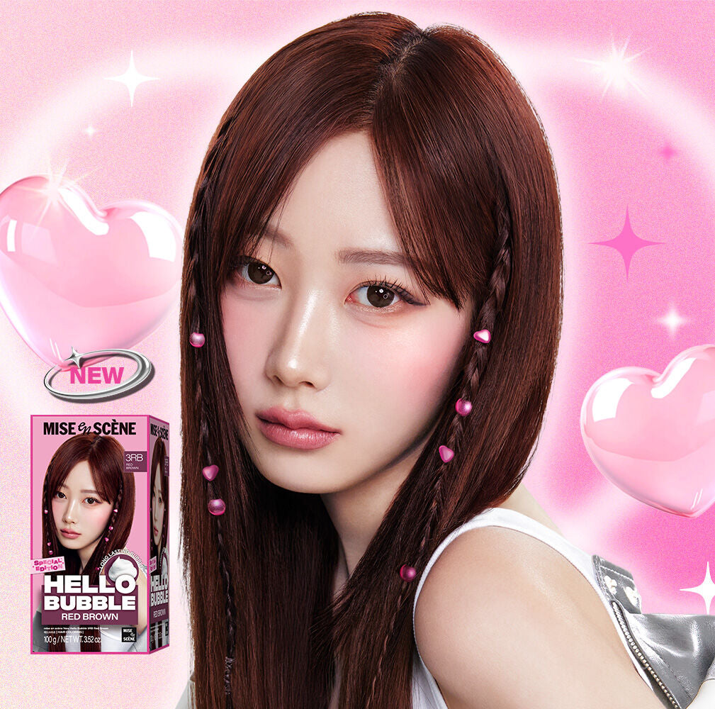 共21色✨Aespa Pick！Mise en scène New Hello Bubble 霧感系列泡泡染髮劑🫧 在家輕鬆染出韓系氛圍感💖