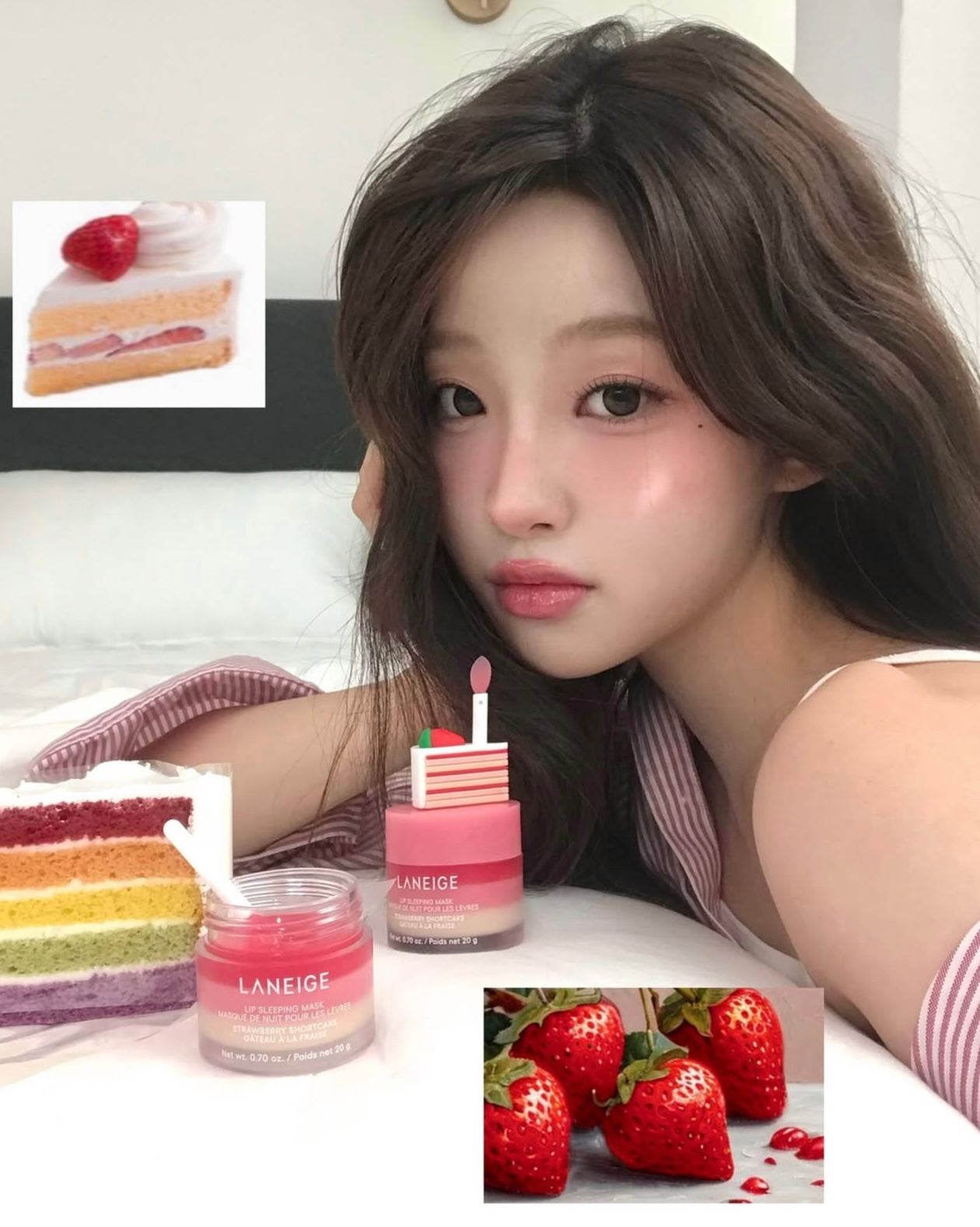 LANEIGE 草莓慕斯極萃滋養晚安唇膜🍓 🍰限定登場🔥！