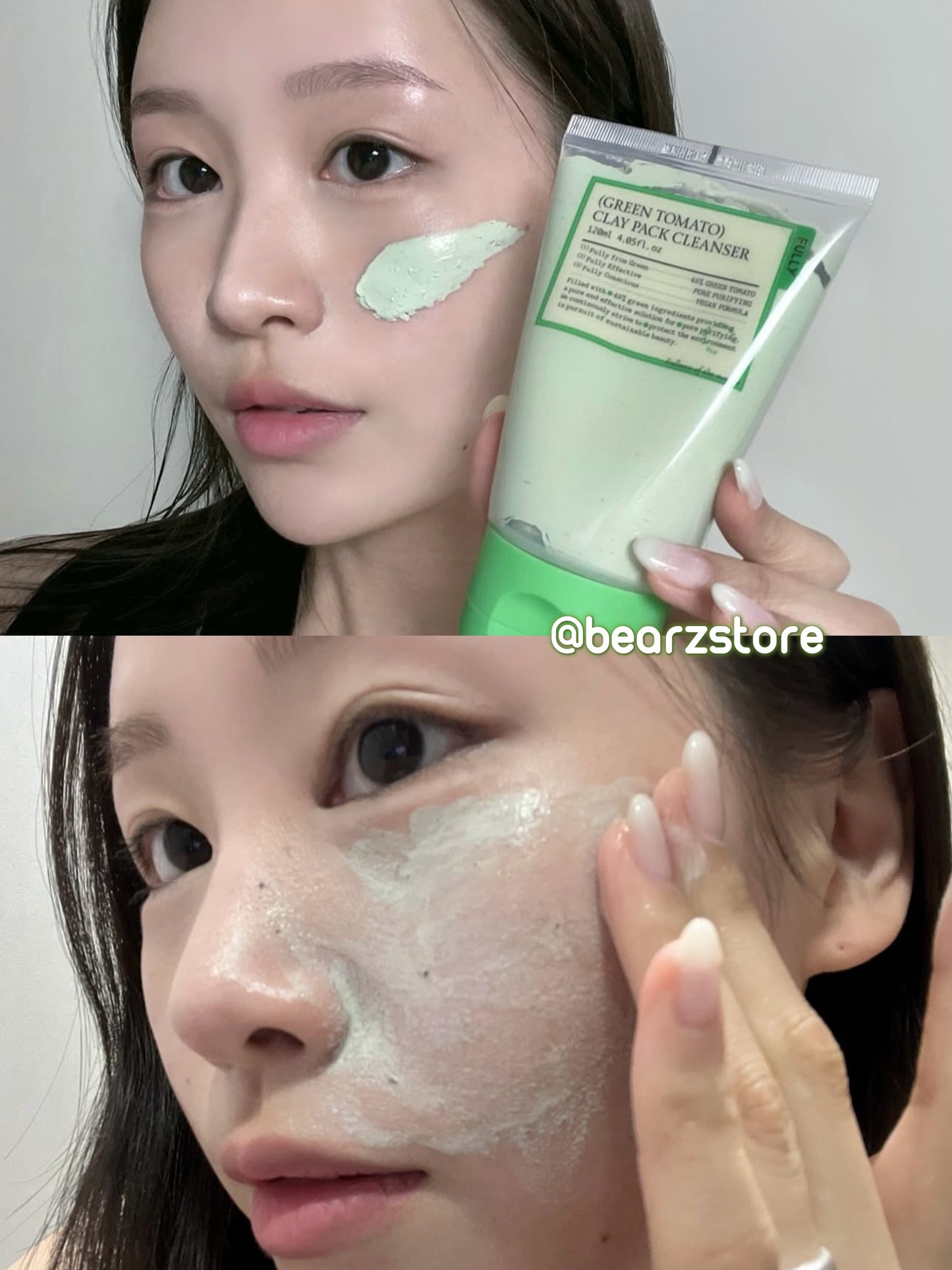 洗面+泥膜2合1💫FULLY & Green Tomato Clay Pack Cleanser綠蕃茄泥膜潔面泥膜🍅 💚