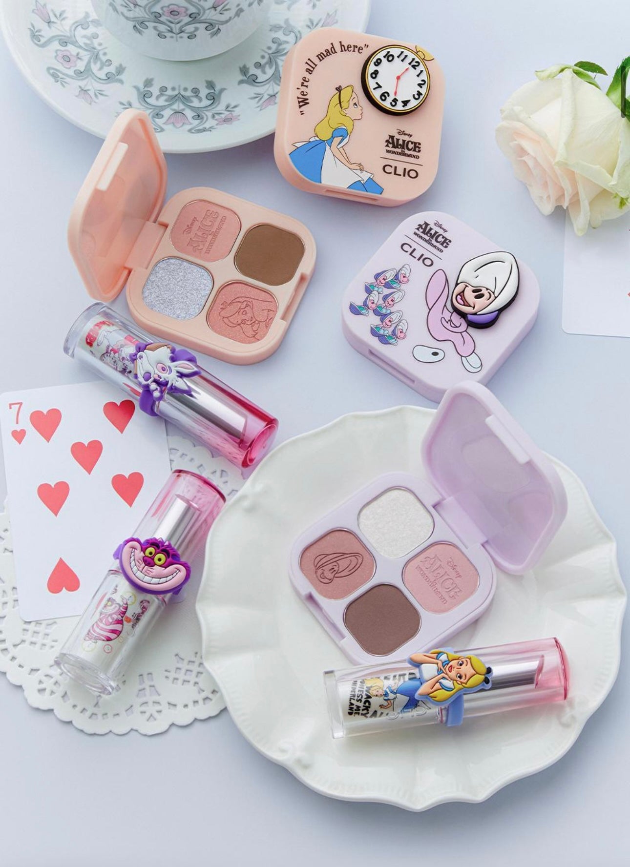 Clio x 愛麗絲夢遊仙境聯名眼影盤四色眼影盤 🫖| Clio x Alice In Wonderland Pro Eye Palette Cube