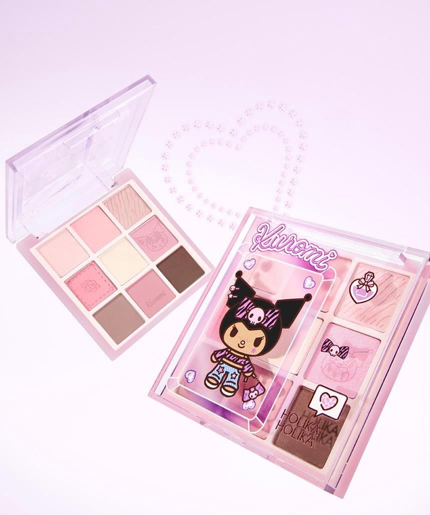 送鏡仔匙扣✨Holika Holika Sanrio Edition My Fave Mood Eye Palette9色眼影盤💖