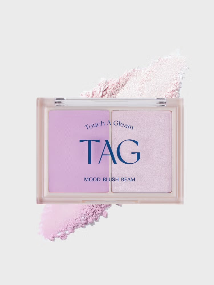 TAG Touch A Gleam Mood Blush Beam 雙色柔霧高光腮紅盤💖