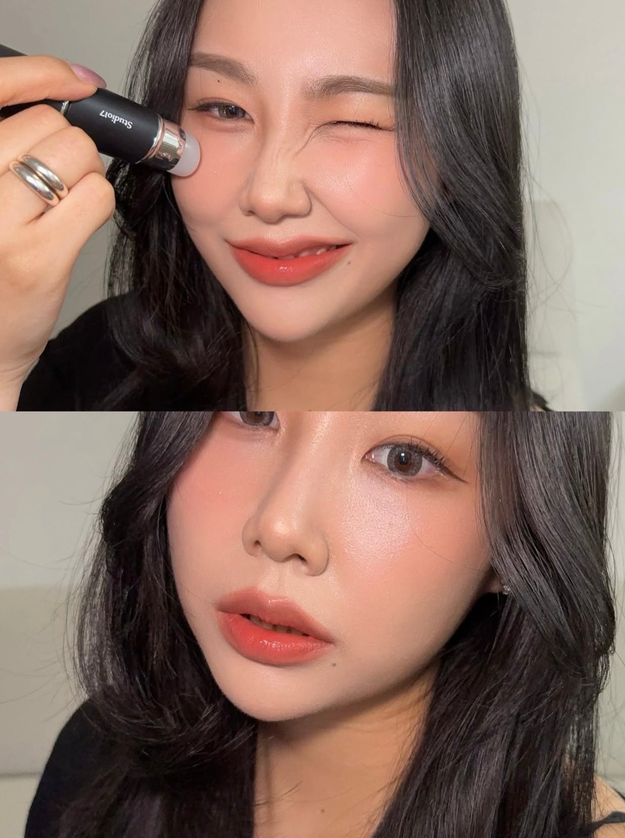 送腮紅膏✨太妍推薦款⭐️一刷多用✨STUDIO17 專業級雙頭化妝刷💖| DUAL SILICONE BLUSH BRUSH