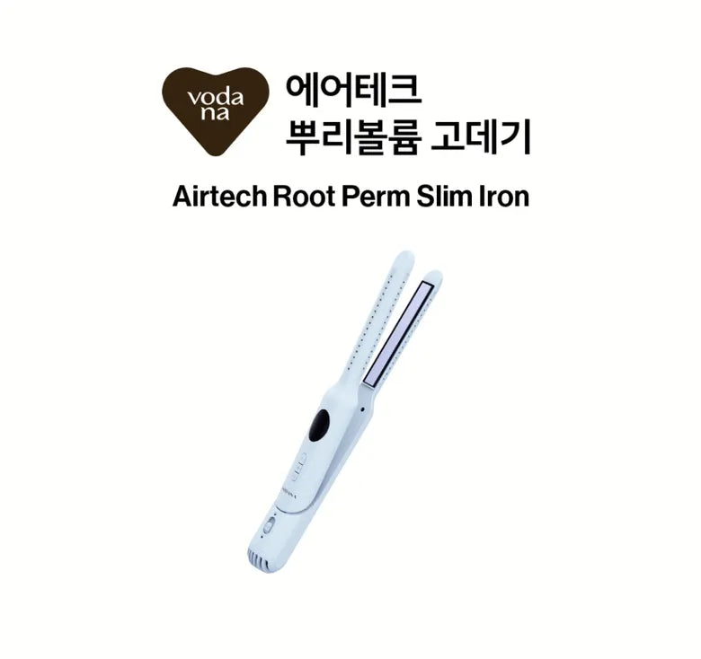 Vodana Airtech Root Perm Slim Iron 韓系持久立體髮根蓬松捲髮器🩵