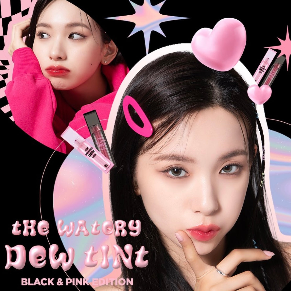 MERZY The Watery Dew Tint BLACK & PINK EDITION 系列水潤唇釉新色🖤🩷