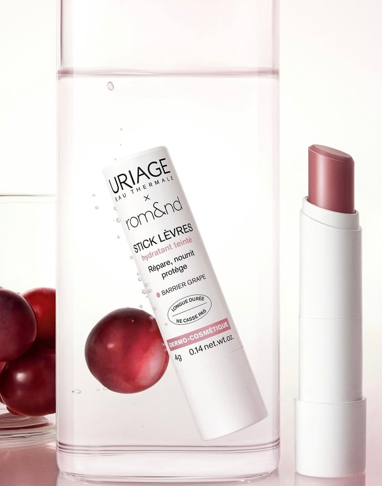 法國藥妝 × 韓系美妝 | Uriage × Romand 唇頰兩用彩色護唇膏💖