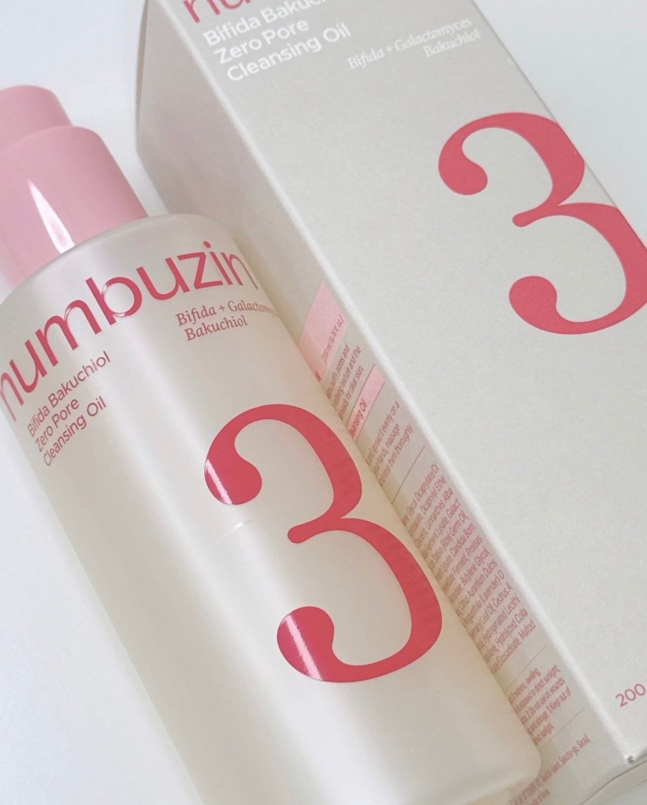 「毛孔吸塵器」numbuzin 3號柔嫩毛孔神級潔顏卸妝油💫Bifida Bakuchiol Zero Pore Cleansing Oil