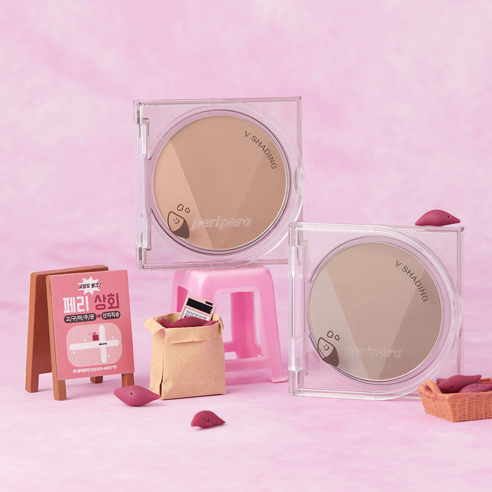 送兩枝修容掃✨ 小面神器🧏🏻‍♀️| Peripera 三色V面修容盤套裝| Peripera V-Shading Special Set 🤎