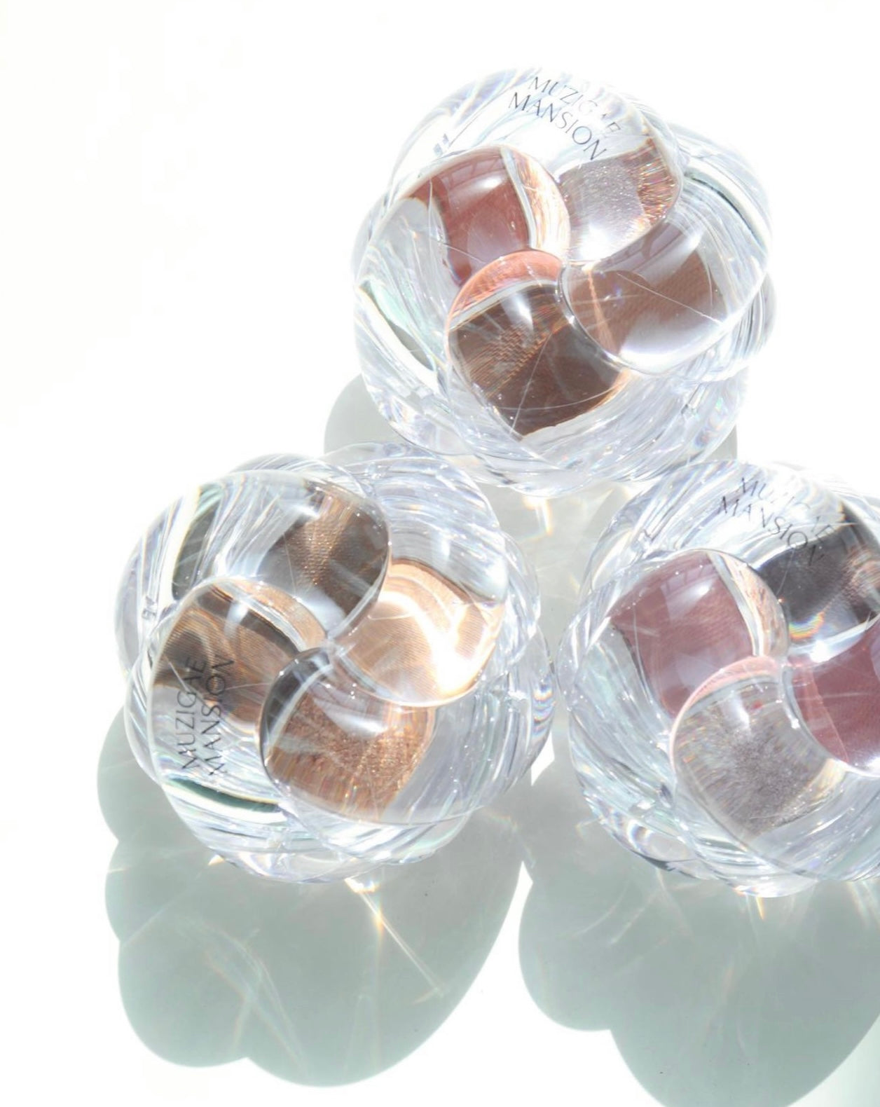 MUZIGAE MANSION TWIST POT EYE PALETTE剔透彩虹扭結玻璃珠四格眼影🩶