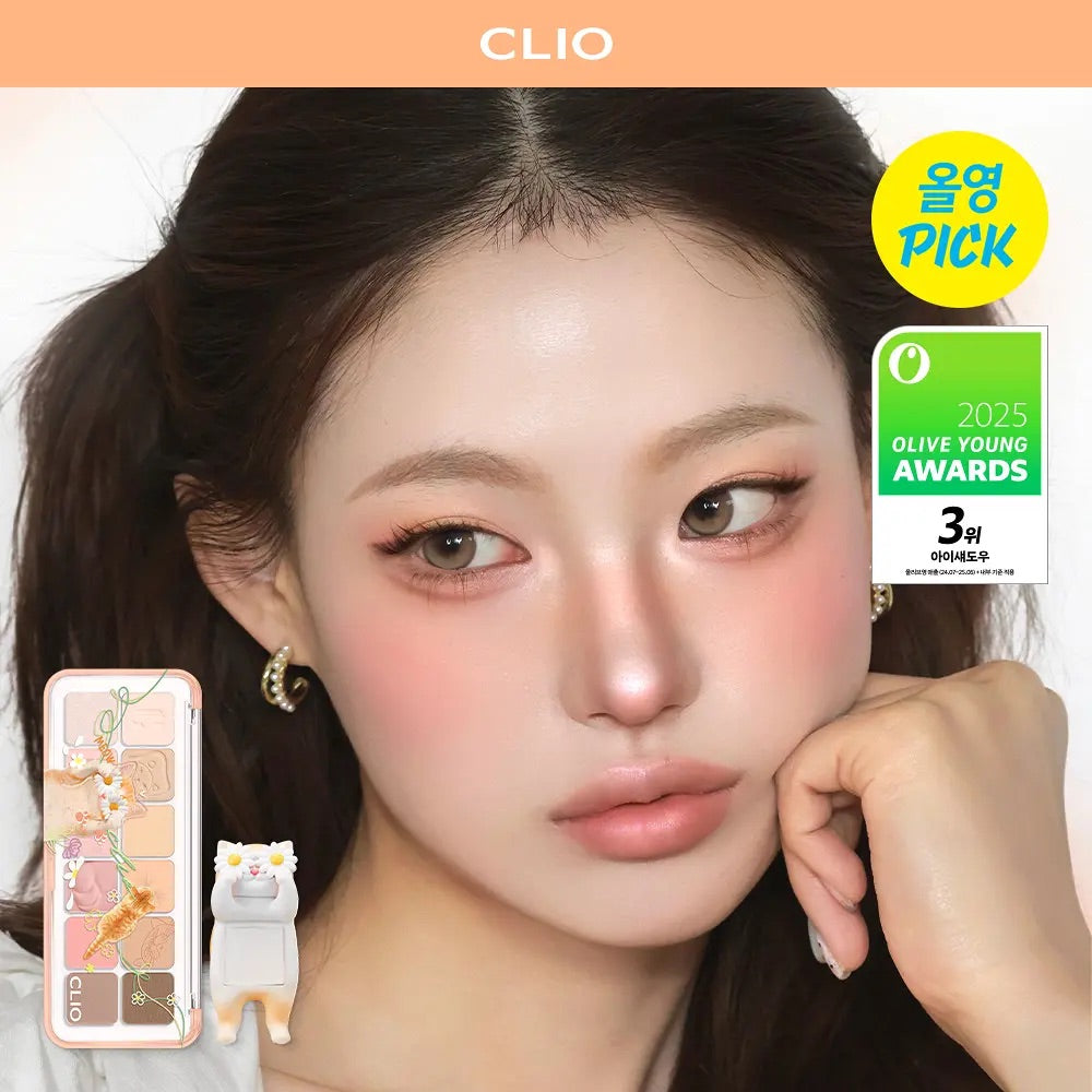 Clio 新版貓貓限量版12色眼影盤Clio Pro eye palette Air x Baby Milk Koshort Edition🐈