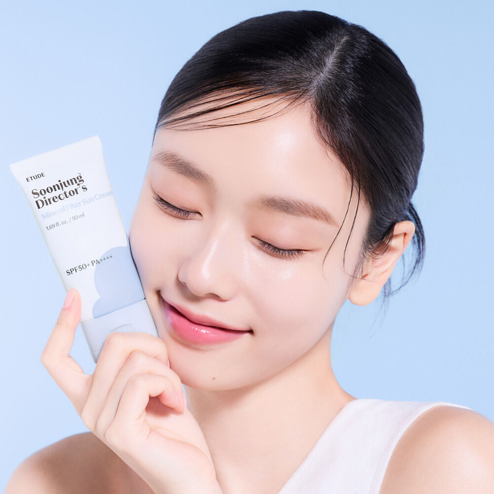 皮膚科專家推薦👩🏼‍⚕️Etude Soonjung Director’s Mineral Filter Sun Cream 純物理雲感柔膚防曬☁️💙