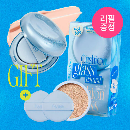 Fwee 玻璃光感輕透氣墊 Fwee Cushion Glass Natural 13g SPF50+ PA+++ Set ✨