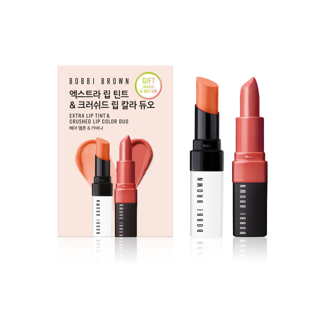 7/11截～BOBBI BROWN 水潤唇膏1+1組合BOBBI BROWN EXTRA LIP TINT & CRUSHED LIP COLOR DUO