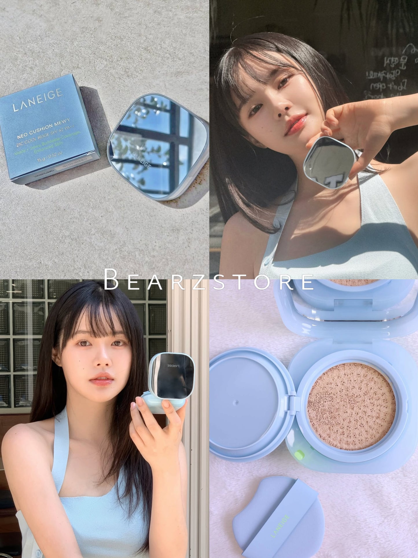 送睫毛夾/粉撲✨最新版🪞Liz子推薦✨LANEIGE 涼感空氣感輕霧氣墊| LANEIGE NEO CUSHION MEWY SPF 42 PA++