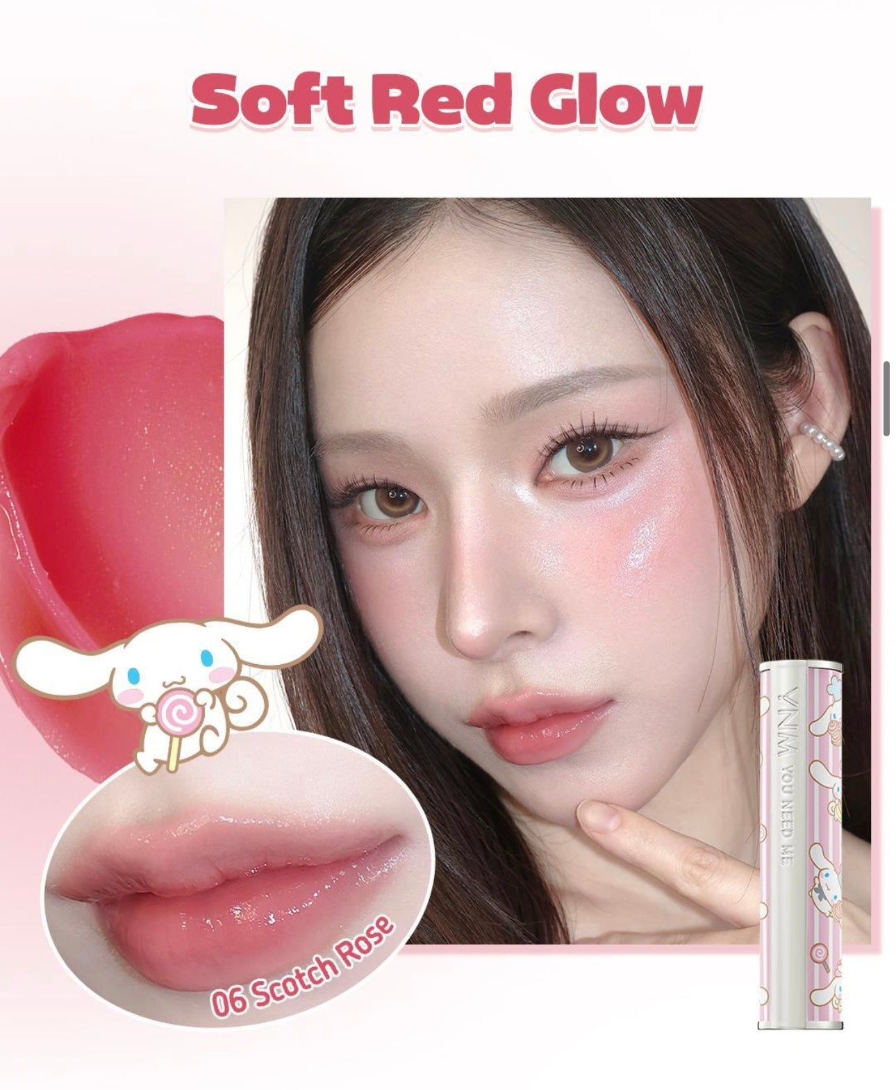 YNM Sanrio Edition glow honey lip balm蜂蜜有色護膚膏🍯