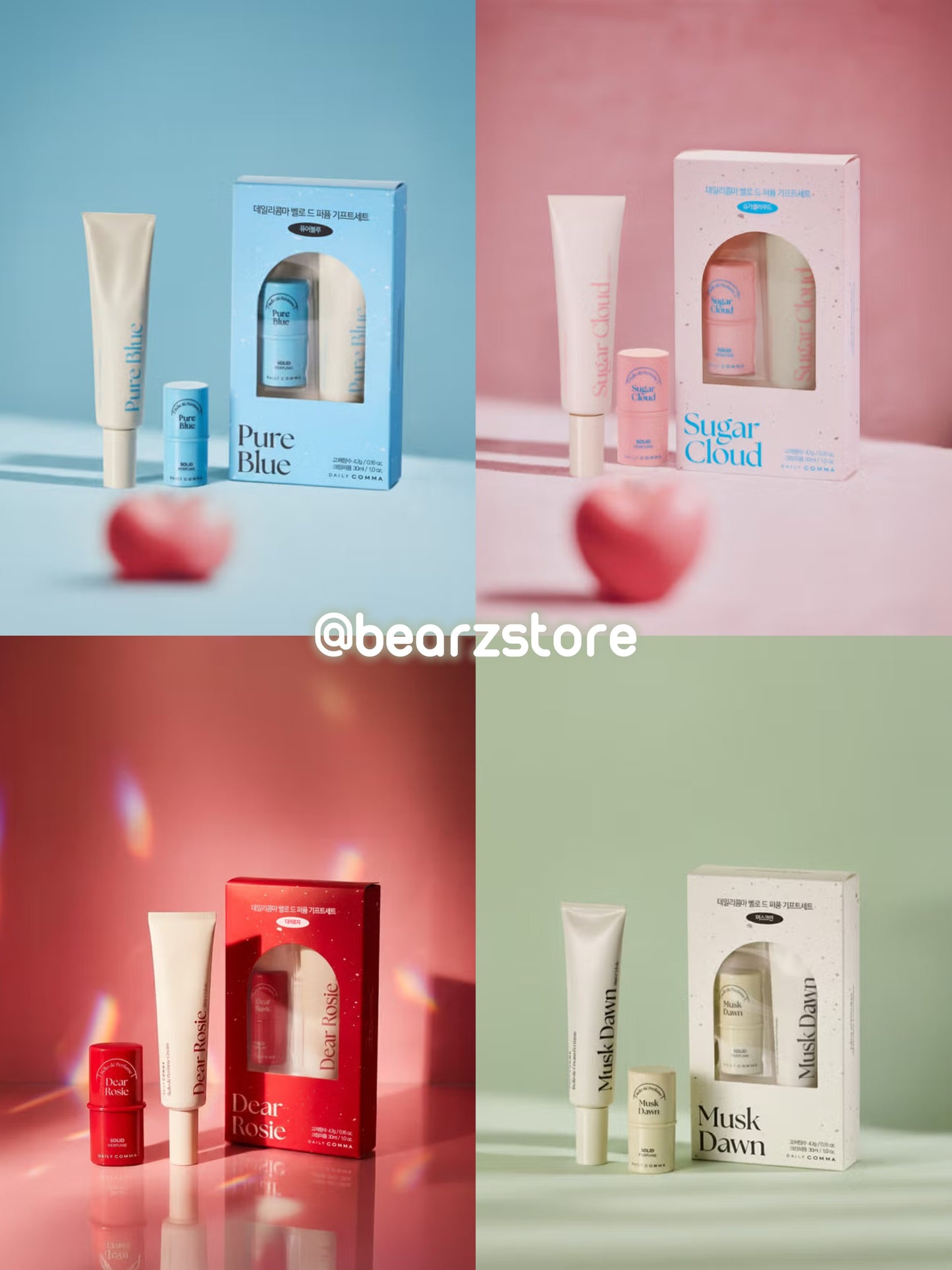 Daily Comma Bello de Perfume 質感固體香膏+ 香氛護手霜禮盒套裝💖