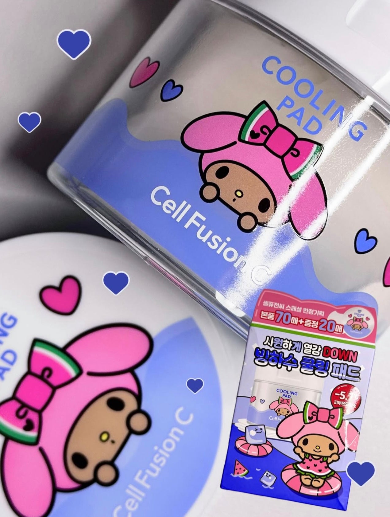 Melody特別版+送20片✨即刻降溫、精準修護❄️| Cell Fusion C x Sanrio聯乘限量版 冰感舒緩修護棉片🌬️| Cell Fusion C Cooling Pad