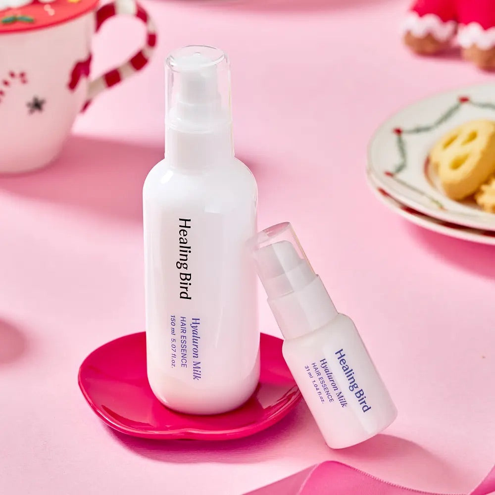 送旅行裝31ml + 掛件 + 貼紙✨Healing Bird 玻尿酸牛奶免沖洗護髮精華 150ml 冬季限定禮盒🕊️