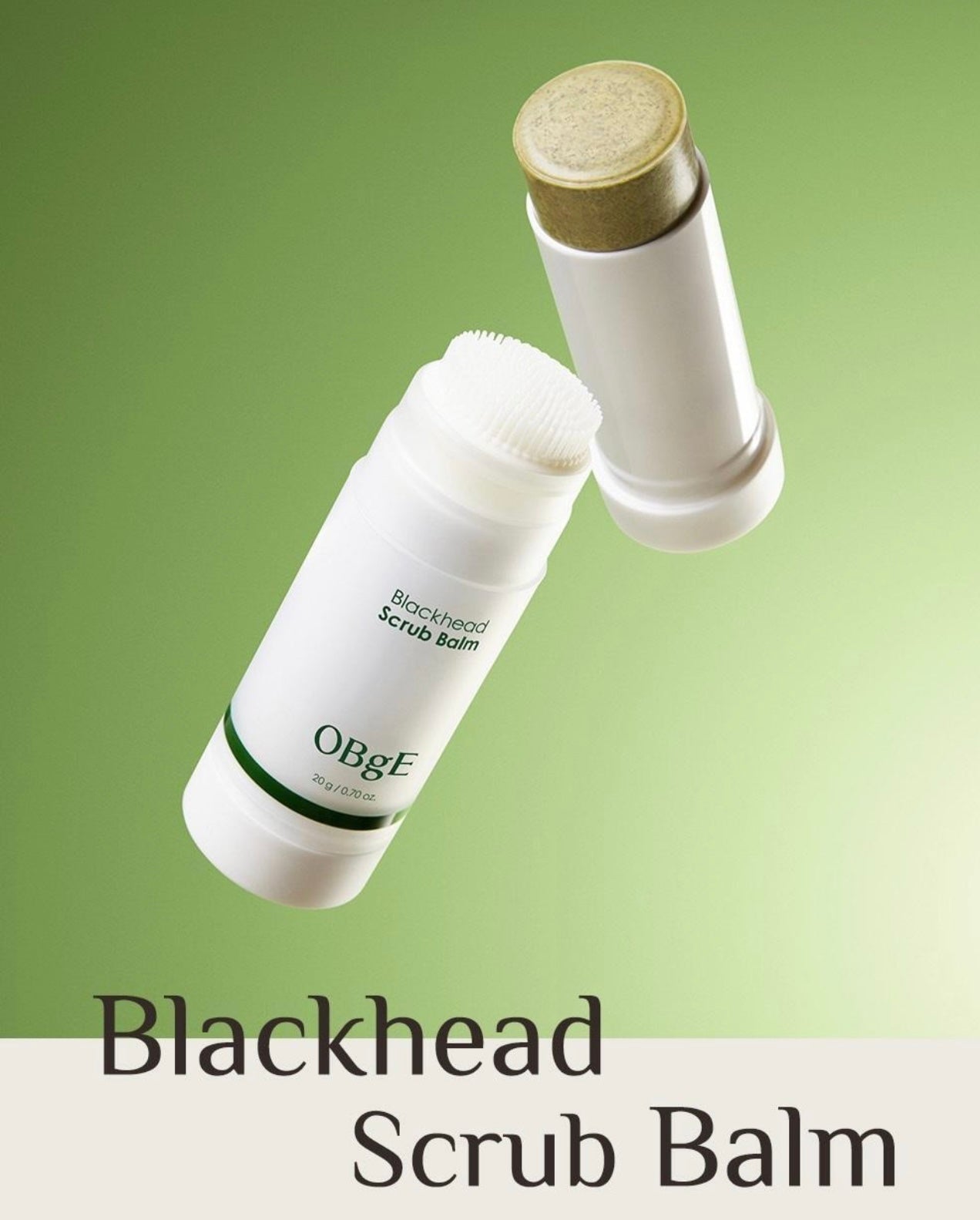 OBgE 黑頭粉刺去角質清潔棒🫧 OBgE Blackhead Scrub Balm✨ 一抹即淨、懶人首選 🚀