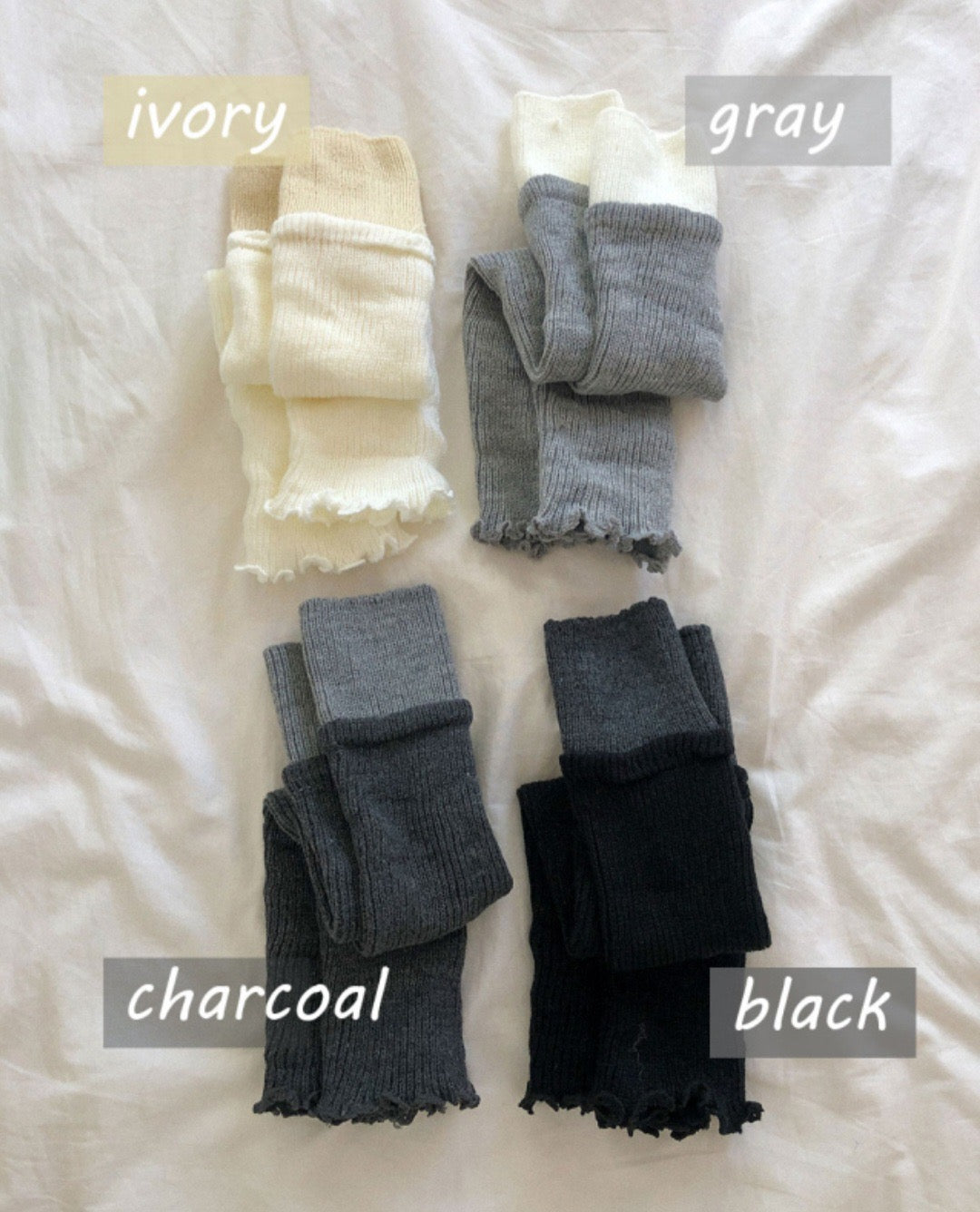 韓國最新拼色襪套💖共4色