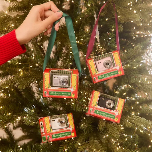 禮物首選🤍復古懷舊迷你數碼鑰匙圈相機🇰🇷限定聖誕包裝🎄
