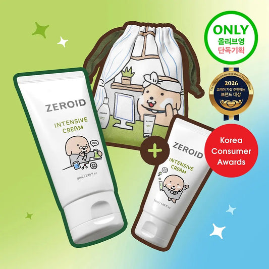 送狗狗可愛收納袋✨ZEROID 敏弱肌極致舒緩保濕霜🐾