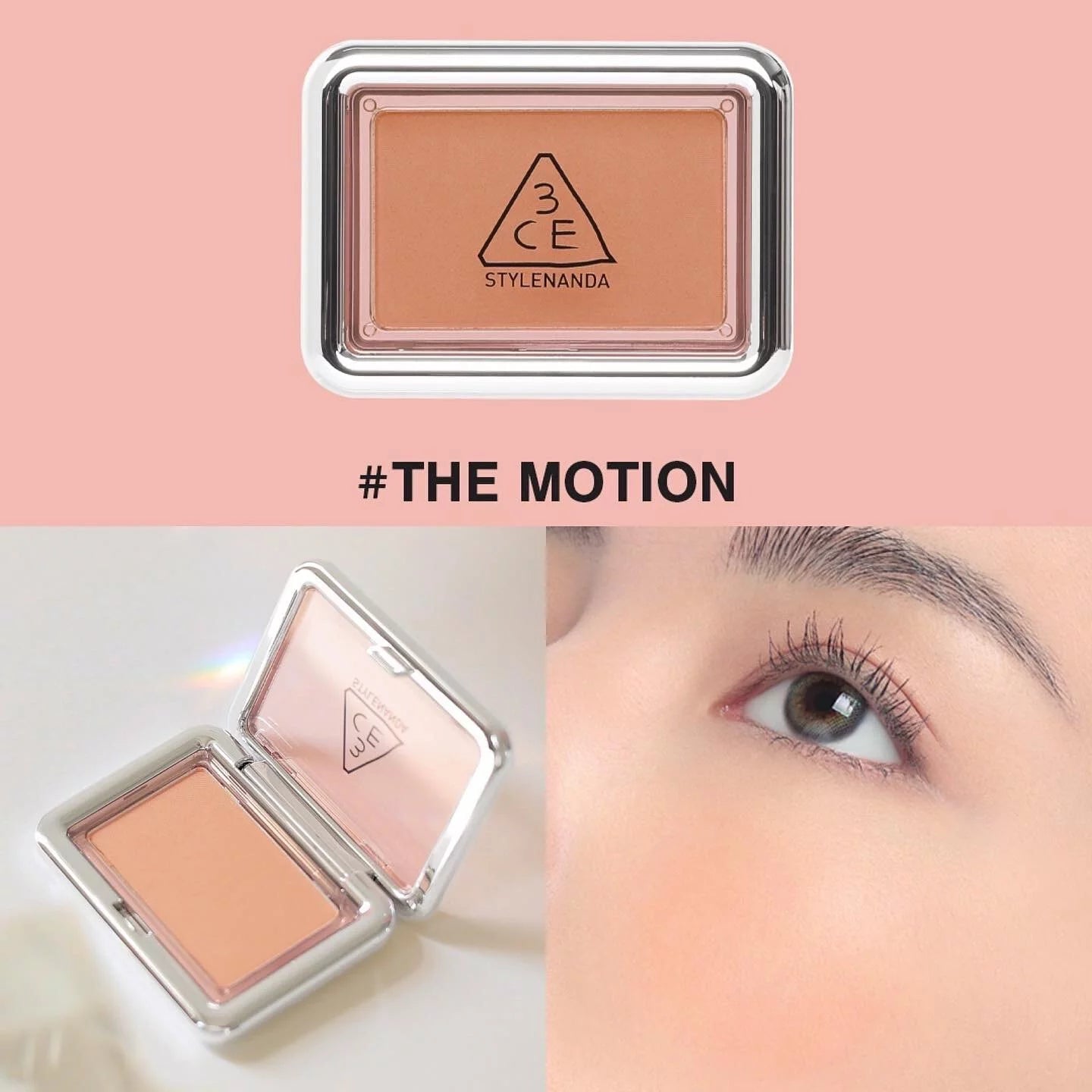 奶慾感✨3CE New Take Face Blusher 柔霧嫩妹三文魚色胭脂 #The Motion