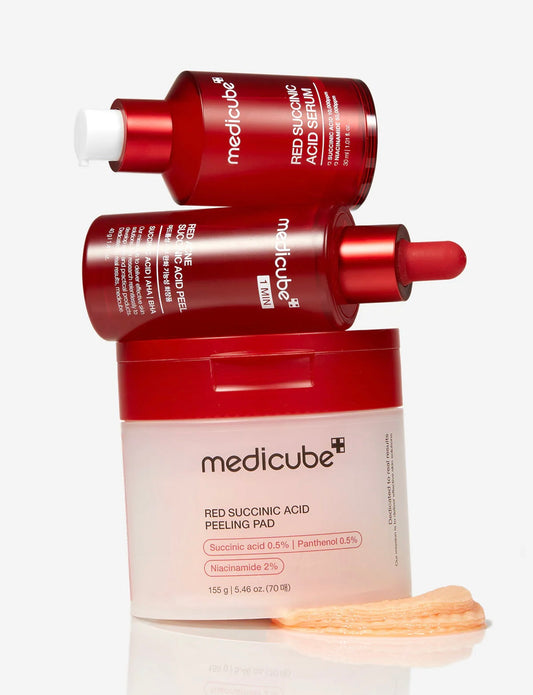 RED琥珀酸祛印精華 +RED琥珀酸煥顏爽膚棉