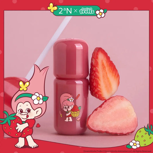 ✨ 【2aN × Trolls】🍓士多啤梨魔法幸運特調 限量聯名系列登場！💖 ✨水光豐唇釉 Dewy Fit Tint
