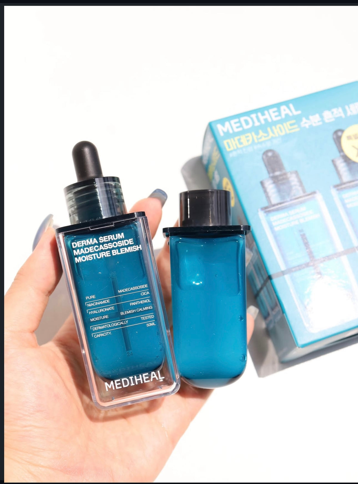 MEDIHEAL x 布丁狗🍮限量聯名✨升級版🔥強效淡印修復痕跡補水精華🩵 DERMA SERUM MADECASSOSIDE
MOISTURE BLEMISH