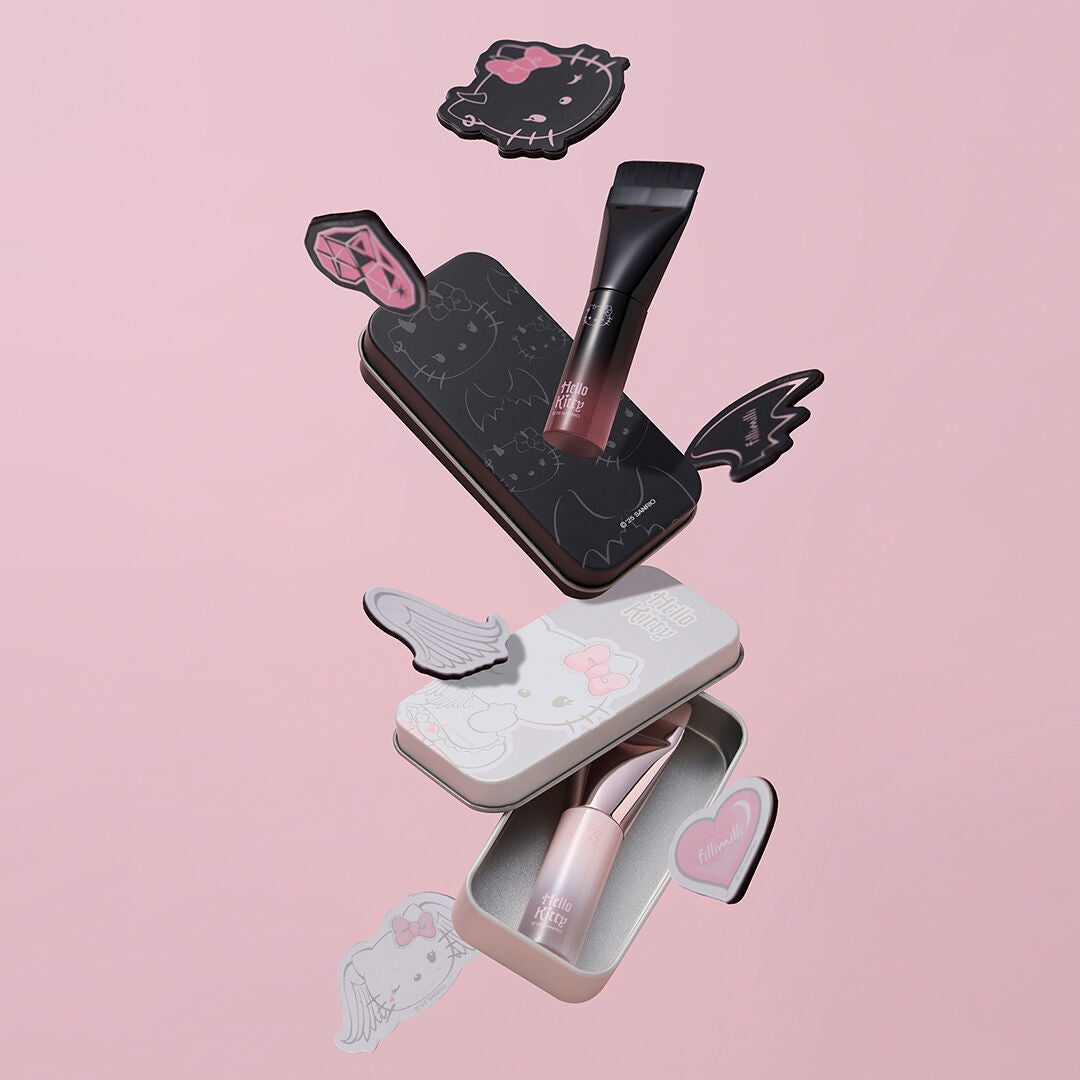 Fillimilli x 天使與惡魔 Hello Kitty 聯名刮刀型無痕粉底掃828🖤👼🏻