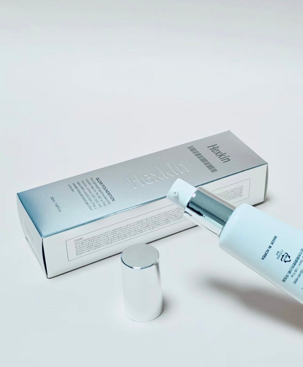 韓式水光肌妝效✨Hexkin 偽素顏水光粉底液Hydrating Glowing Foundation SPF35 PA++