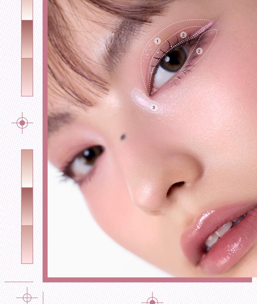 送專用雙頭眼影掃✨ 3CE COLOR GRID 格調 3色眼影盤💫