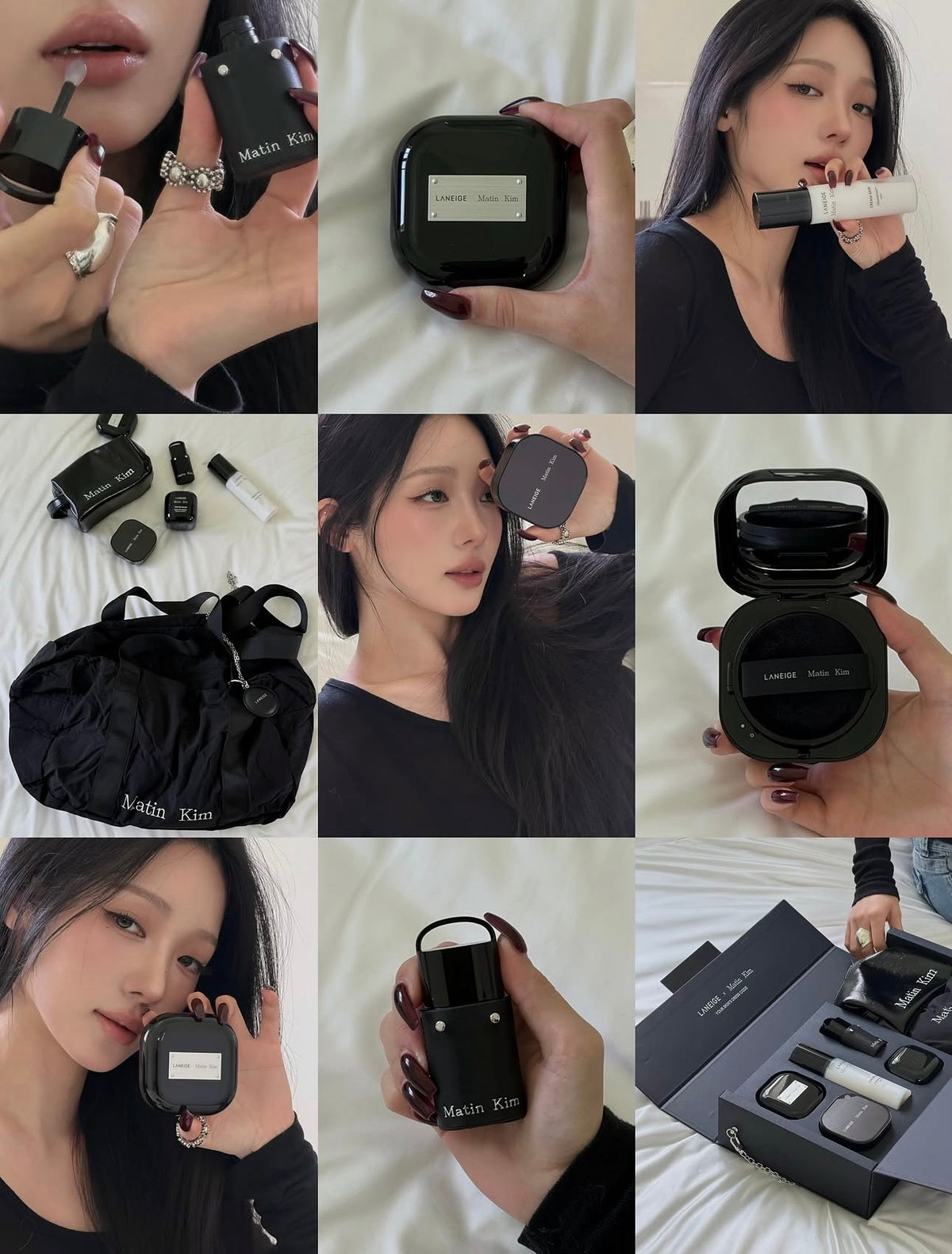 送限量黑肩背包 ✨ Laneige × Matin Kim NEO輕霧光氣墊粉餅
