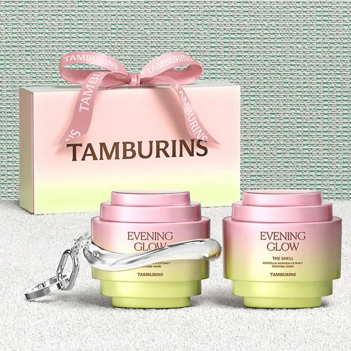 TAMBURINS x邊佑錫推出全新THE EVENING GLOW 護手霜+ 鑰匙圈套裝 | 超夢幻 🤍