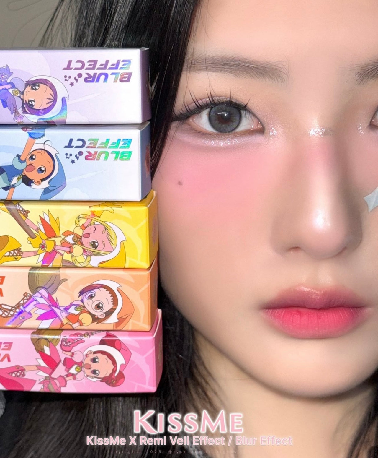 Kiss Me × 小魔女 DoReMi 聯名套裝限量魔法低飽和霧面唇釉 🎀