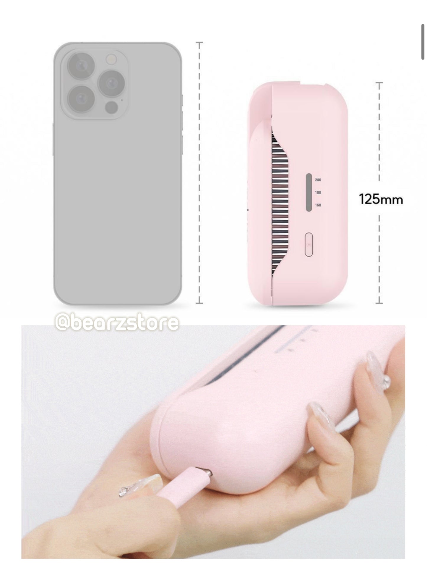 韓妞最愛的造型神器💝VODANA Easy Up 摺疊式多用途無線直髮捲髮梳✨