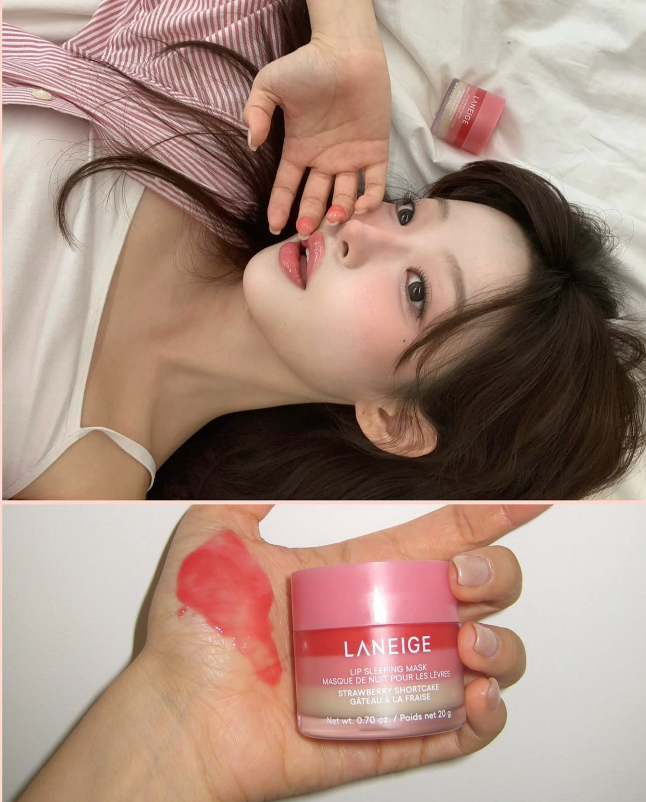 LANEIGE 草莓慕斯極萃滋養晚安唇膜🍓 🍰限定登場🔥！