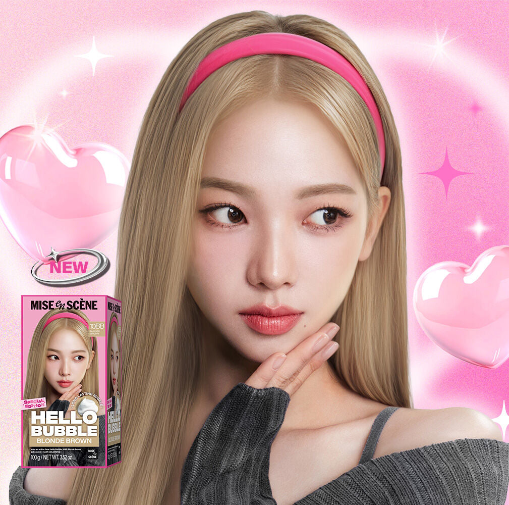 共21色✨Aespa Pick！Mise en scène New Hello Bubble 霧感系列泡泡染髮劑🫧 在家輕鬆染出韓系氛圍感💖