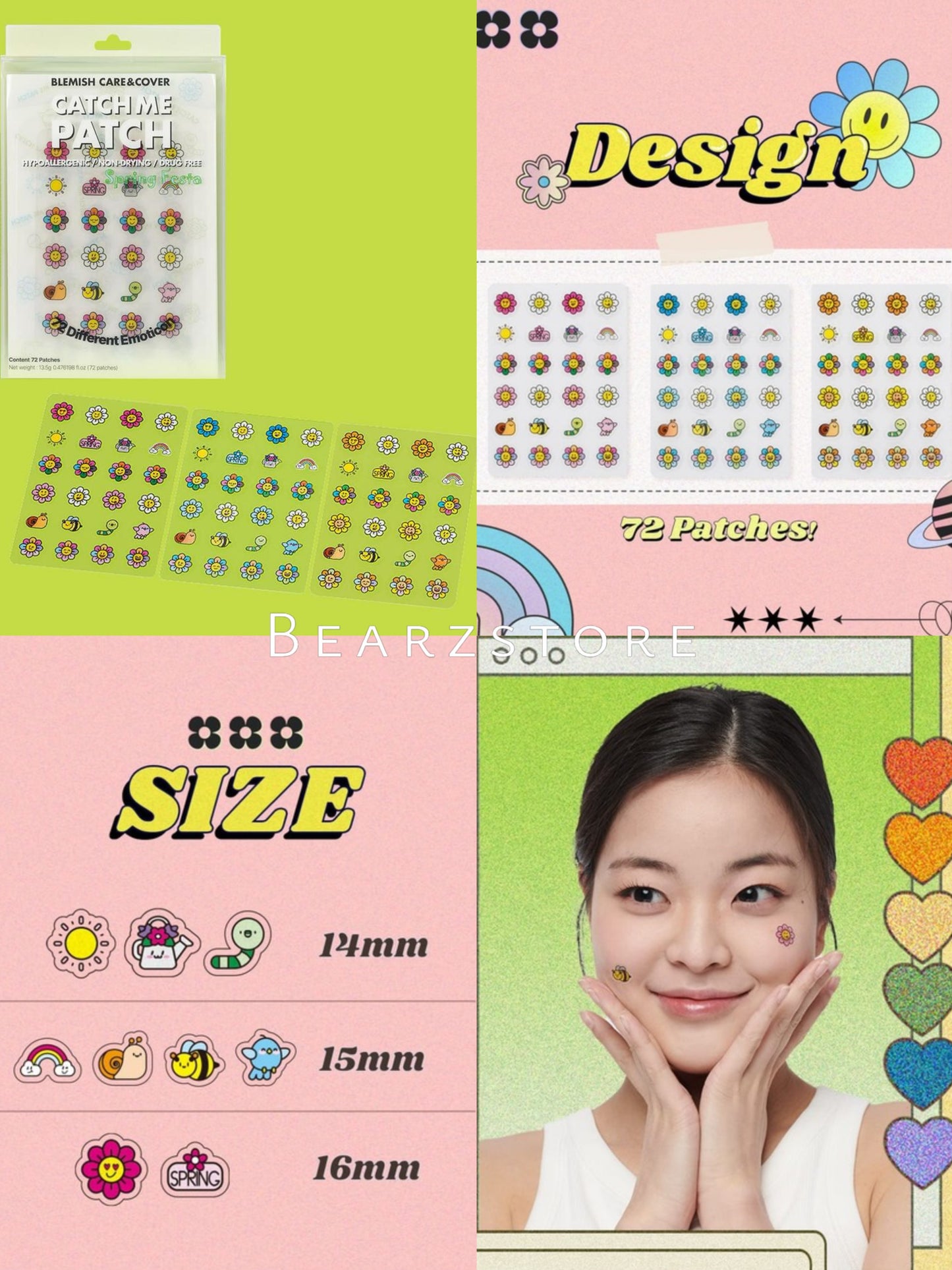 韓國 CATCH ME PATCH可愛去痘暗瘡貼 💖