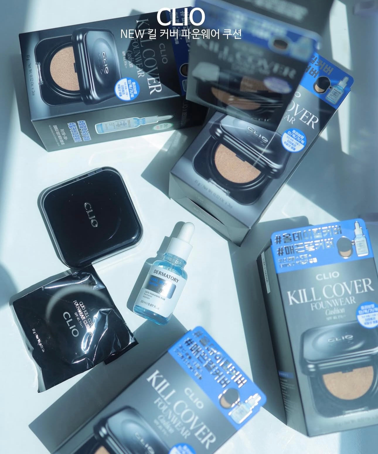 送mini裝✨底妝界的「小黑盒」回來了🔥| CLIO Kill Cover Founwear Cushion 輕盈如霧高遮瑕氣墊🖤