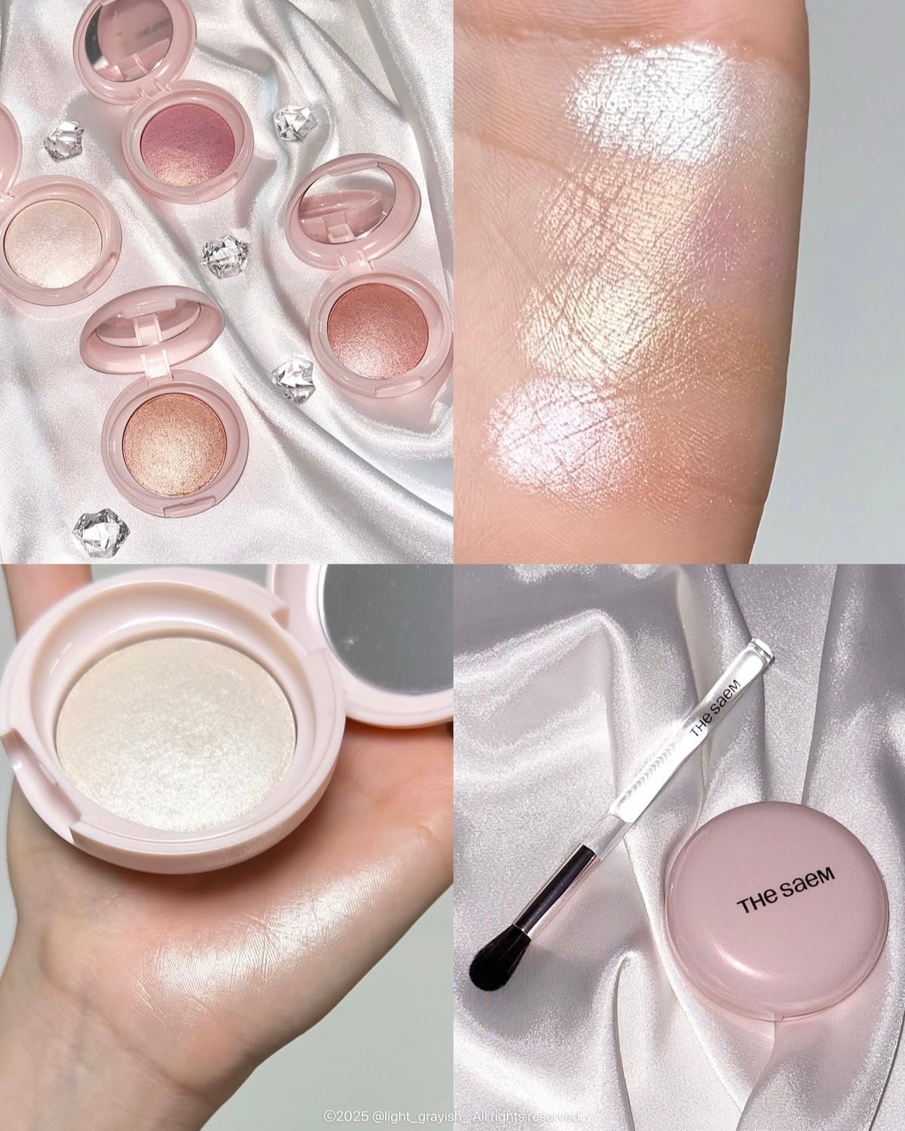 The Saem 魅光人魚肌爆閃水光打亮高光餅🐚|The Saem Glam Perfection Baked Highlighter✨