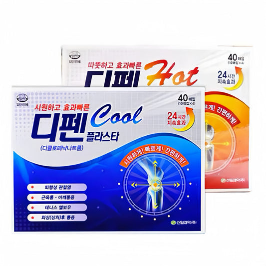 Shinil 製藥出品🏥 Difen 雙效神級舒緩鎮痛貼布 (Cool冷感 / Hot溫感) ✨