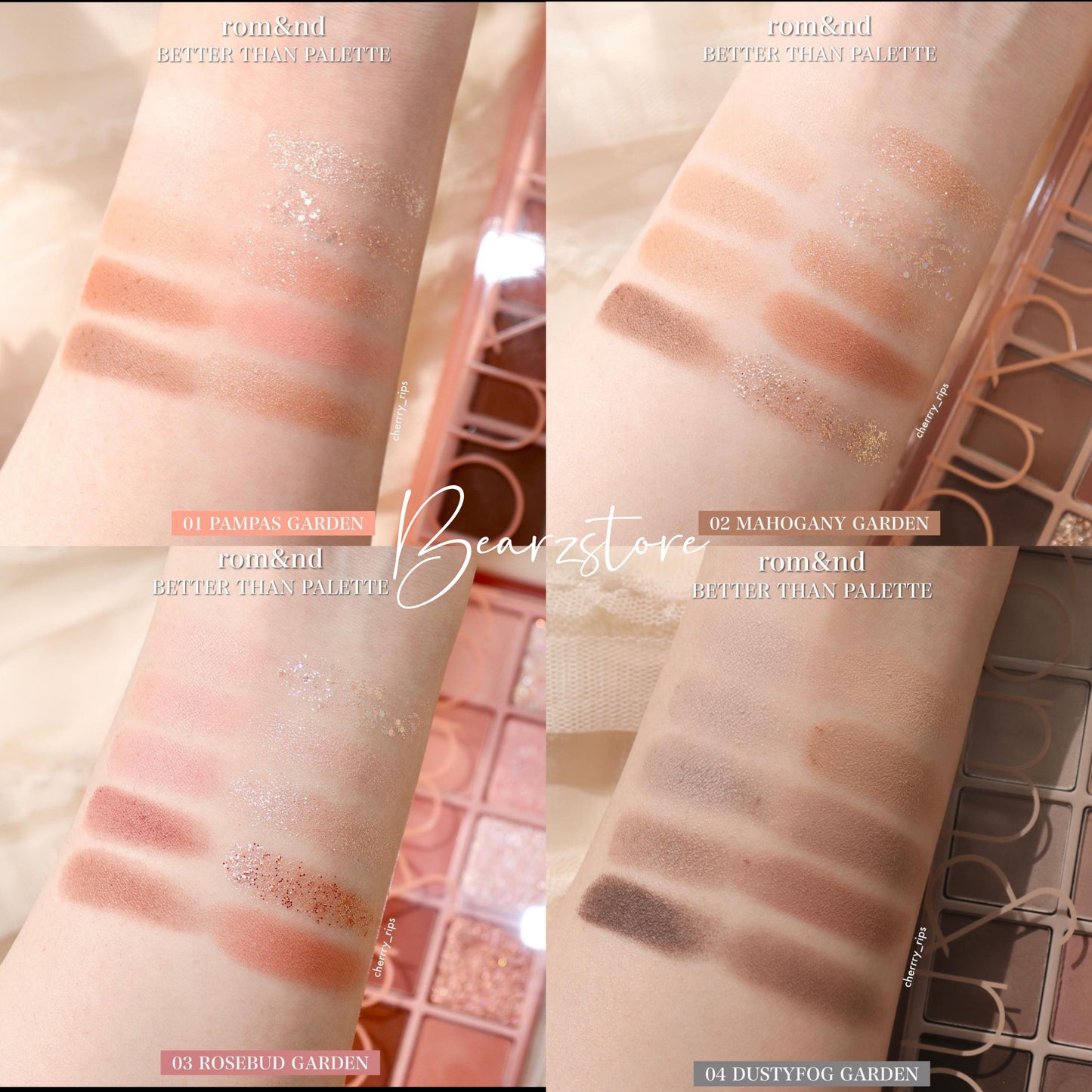 Romand 花園系列十色眼影盤Better Than Palette