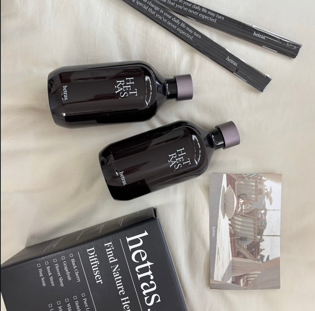 送立體貼紙+多送10ml✨GD同款🌼 Hetras 香氛擴香瓶 | Hetras Find Nature Here Premium Diffuser 超大容量禮盒組兩瓶 = 1020ML ✨