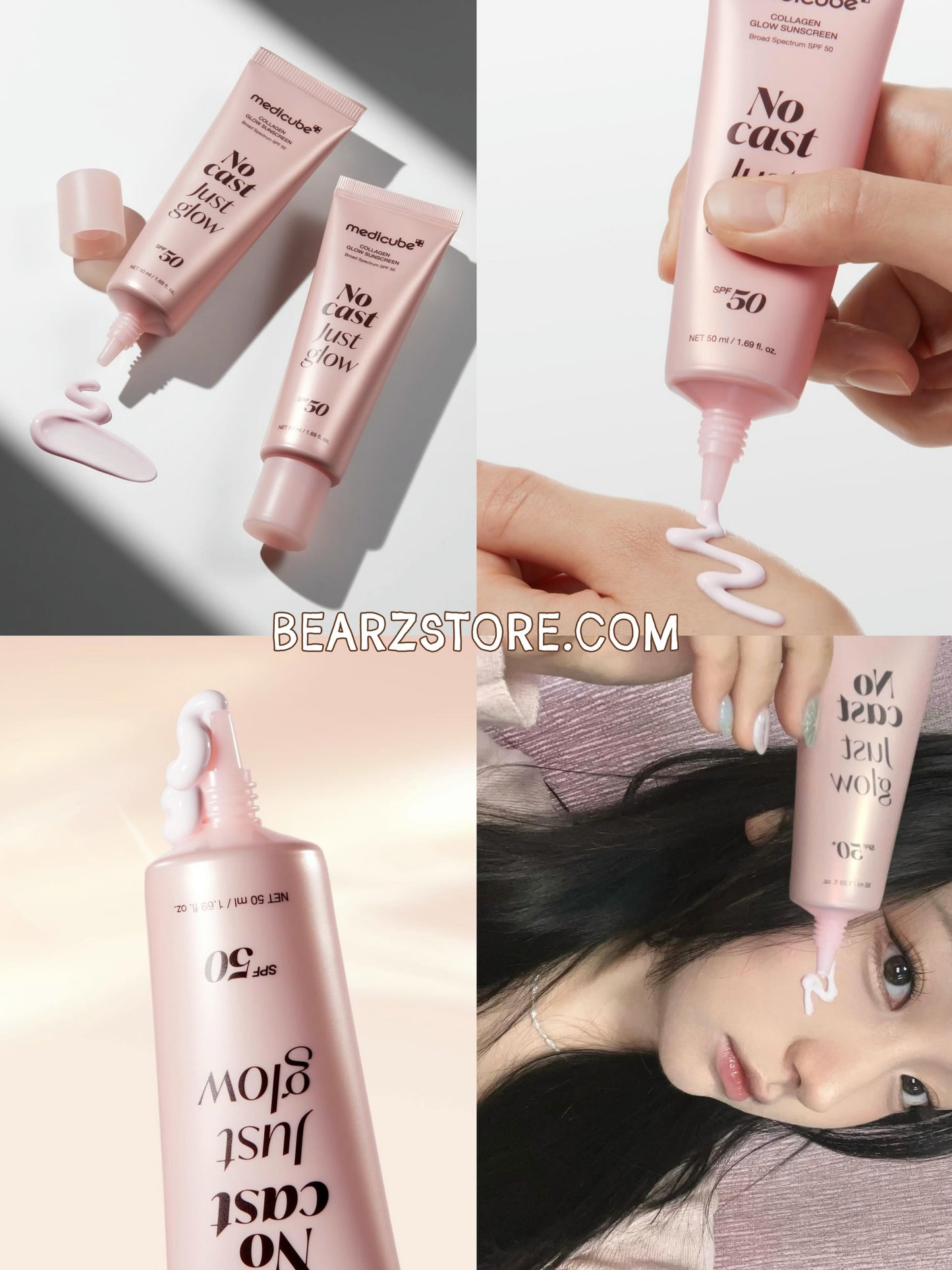 水光爆棚的秘密 ✨MEDICUBE膠原蛋白胜肽美肌光澤防曬乳☀️🎀No Cast Just Glow Collagen Glow Sunscreen