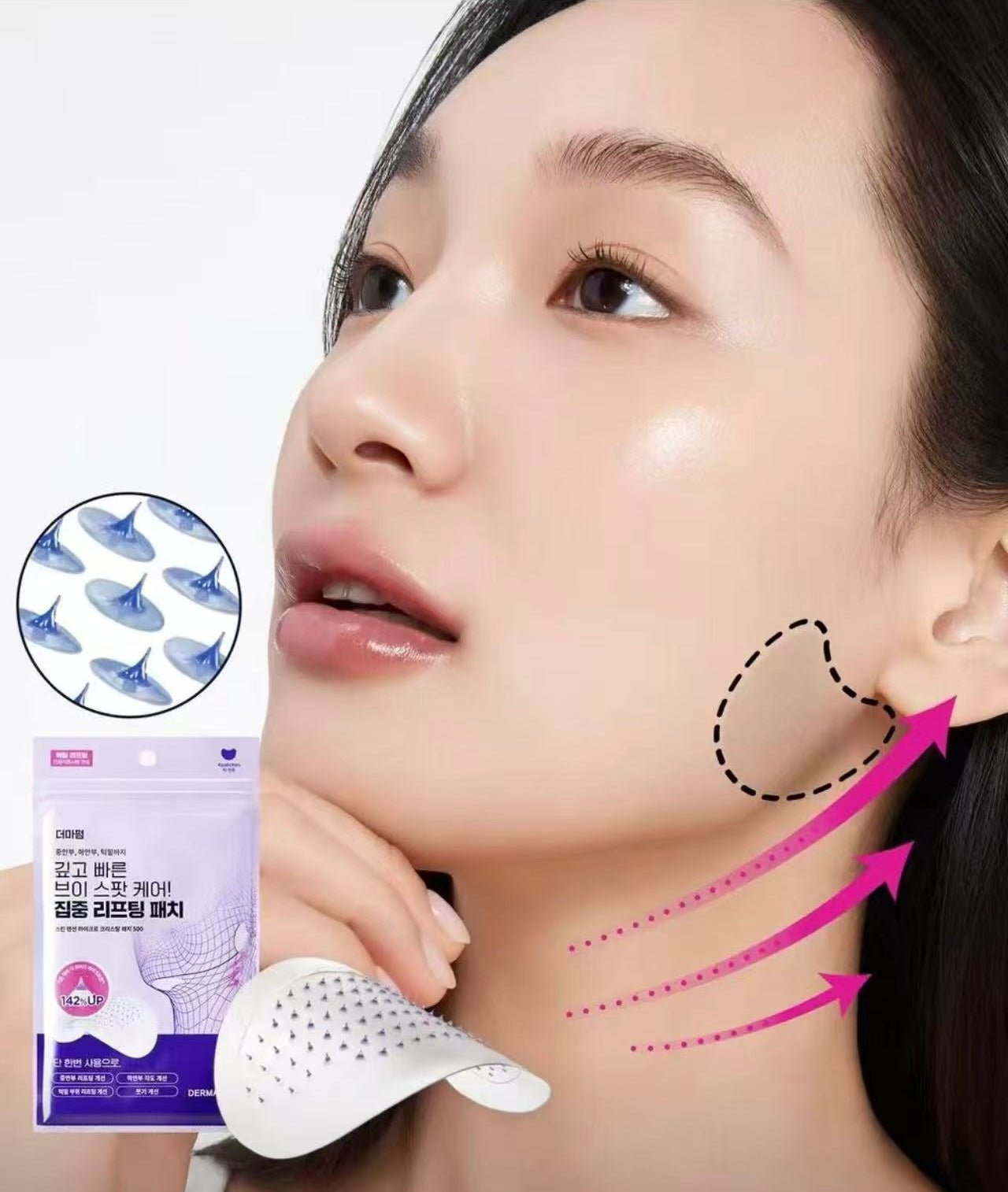 ✨ 抗老黑科技！一夜拉出「少女緊緻線」🪄Dermafirm 500道爾頓超微分子膠原蛋白微針彈力拉提貼💉