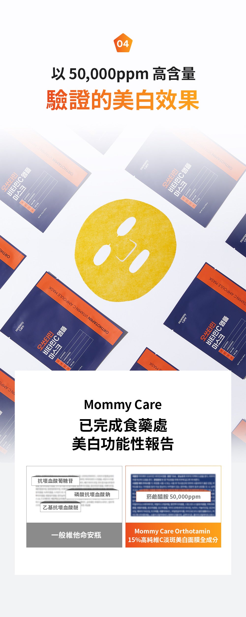 Mommy care⁠ Orthotamin 15%高純維C淡斑美白面膜💙